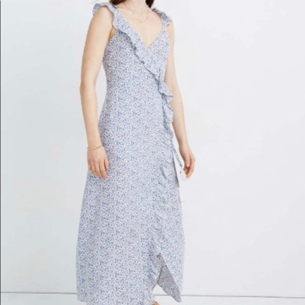 Madewell Flutter Wrap Dress | MIDI | EUC
